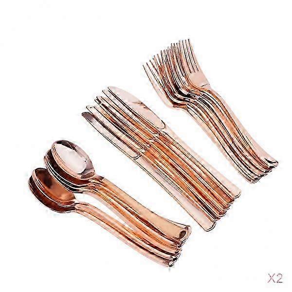 36pcs 12 Set Large Disposable Cutlery Spoons