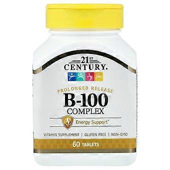 2 x 21st Century, B-100 Complex, Prolonged Release, 60 Tablets