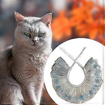Puppy Kitten Lace Pet Collar Cosplay Comfortable Fine Workmanship Size L