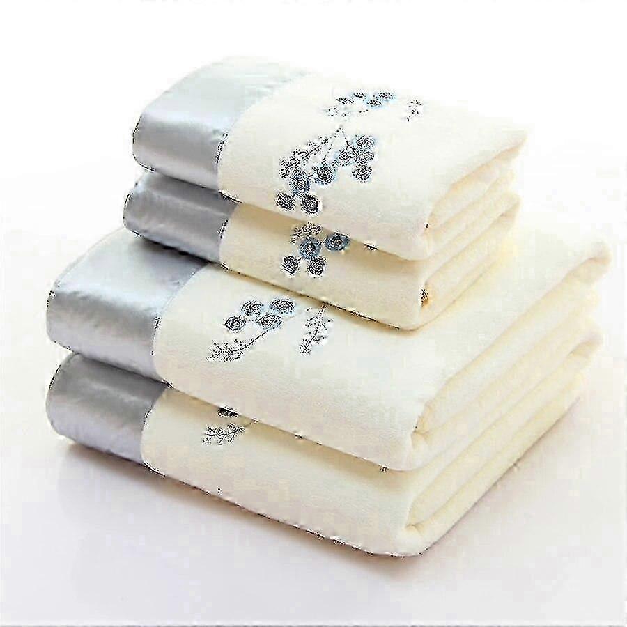 4-Piece Microfiber Bath Towel Set