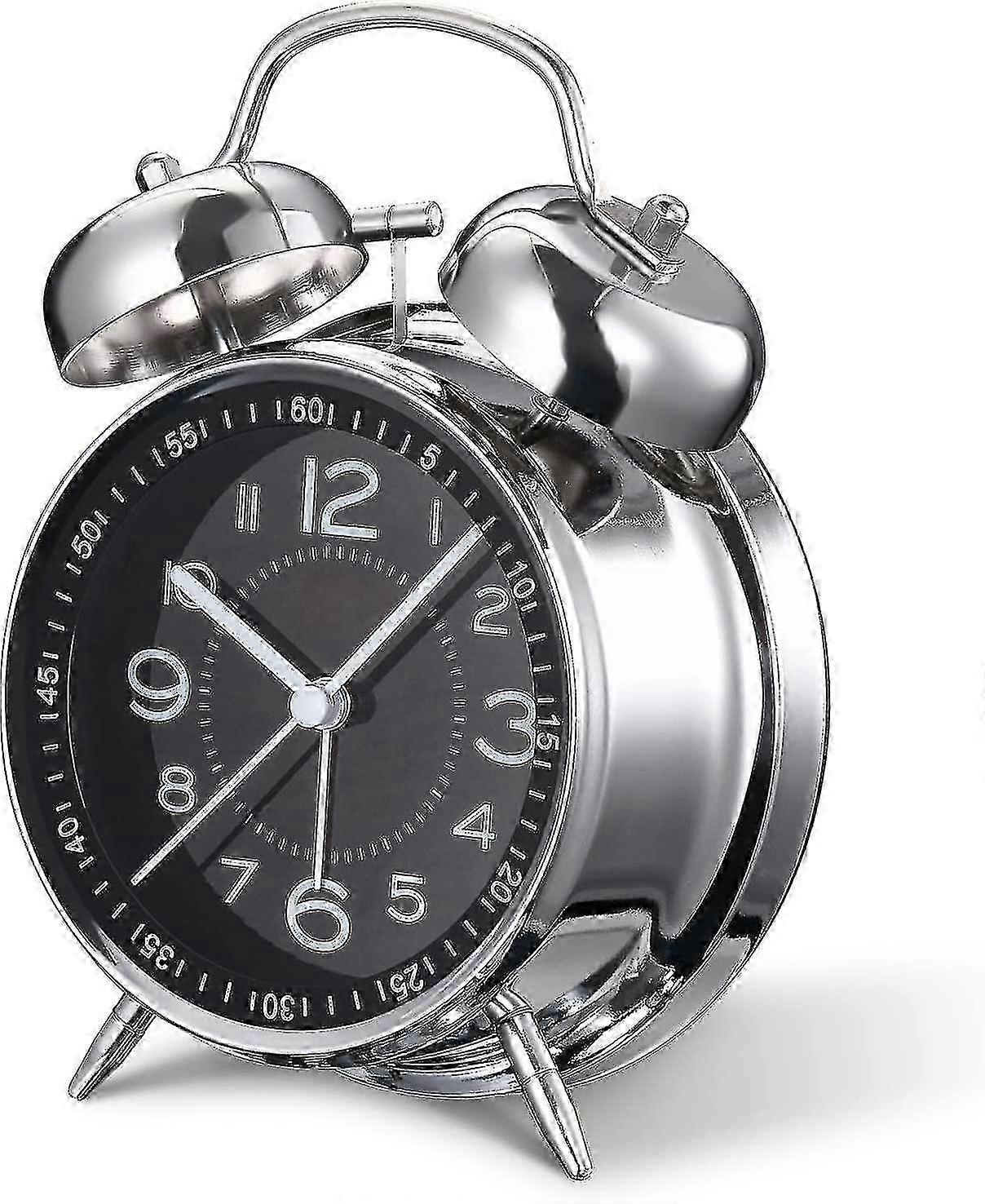 Dual Bell Loud Silent Alarm Clock