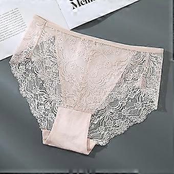 Women's Large Size Lace Briefs Breathable Seamless Comfortable Underwear Pure Cotton Crotch Suitable for Fat Girls