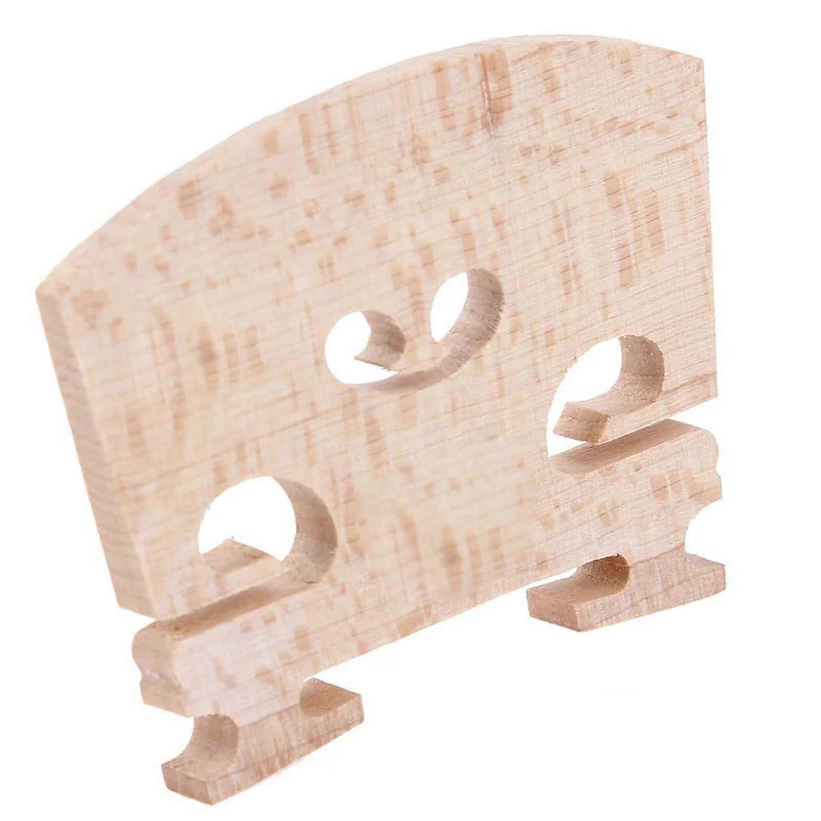 Handmade Maple Violin Bridge for Beginners, Durable Maple Construction, Stable String Support