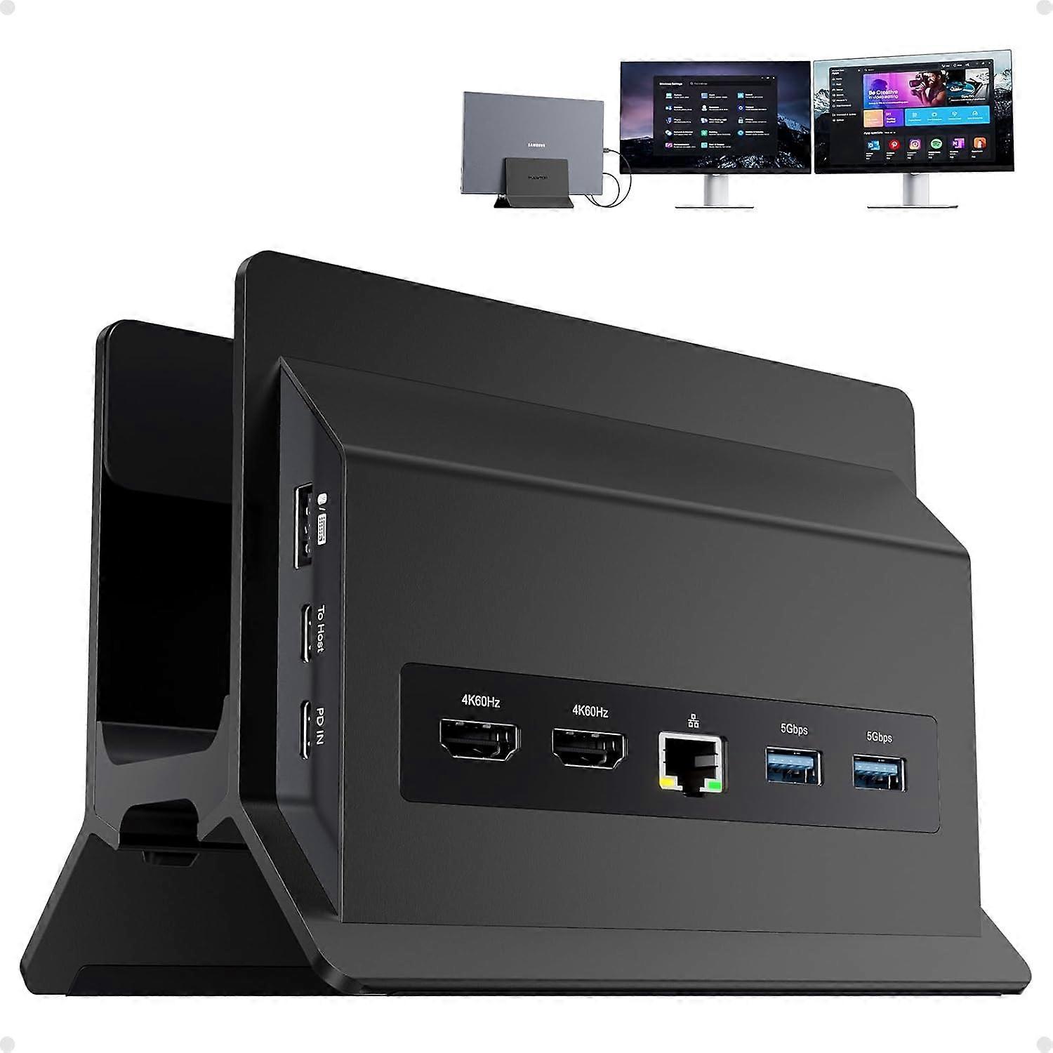 USB-C Docking Station Voor Dubbele Monitoren - Dockingstation