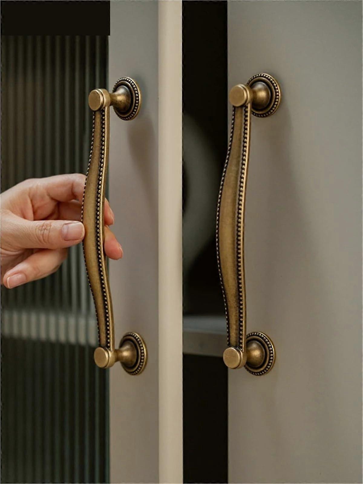 Solid Brass Cabinet Handles 160mm Durable Brass Drawer Pulls with Ergonomic Comfortable Grip