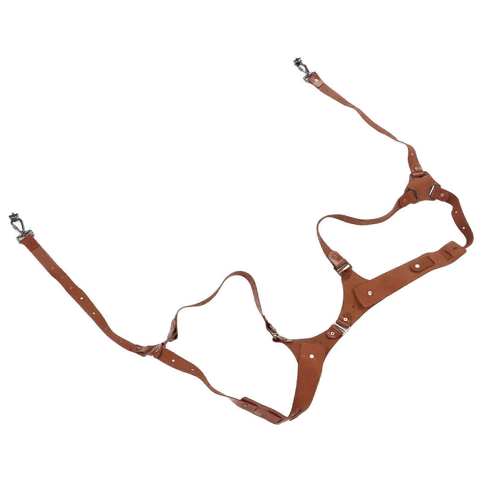 Camera Harness Strap Leather Double Shoulder Camera Strap Harness Accessories for Digital Camera SLR Camera