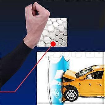 Sport Elleboogbeschermer Verlengd Zwart met Honingraat Pad Nylon en Polyurethaan Elleboog Support Sleeve voor Fitness X