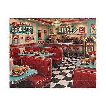 Retro Town Diner Jigsaw Puzzle, Puzzles for all Ages, Perfect Puzzle Gift ZRC2213