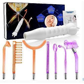 Portable Electrotherapy Wand Machine for Skin Tightening and Wrinkle Reduction with 7 Purple Argon at High Frequency_x