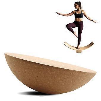 Balance Board halfrond van kurk, diameter 15 cm, voor yoga en fitness