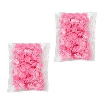 Grafting Eyelash Cup Plastic Tool for Eyelash 200Pcs Pink