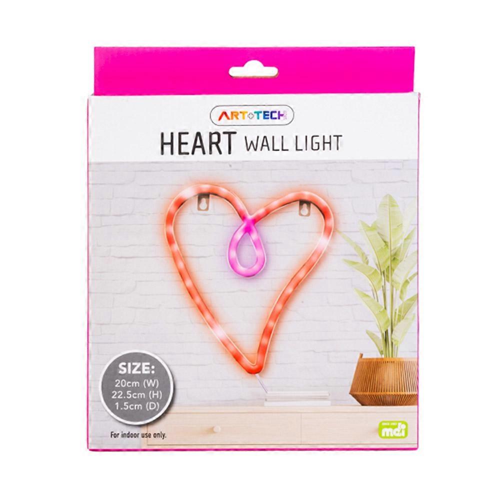 LED Battery-Powered Wall Light - Heart