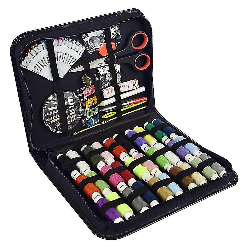 Sewing Kit,100 Sewing With Pu Case, 30 Xl Thread Spools,mini Sewing For Diy