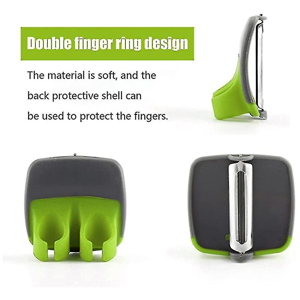 Hand Vegetable Peeler With Non-slip Fingertip Grips For Carrots Cucumber Potato