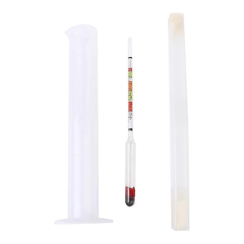 3pcs/set Triple Scale Alcohol Hydrometer And Test Jar For Home Brew Wine Beer