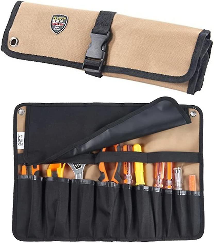 1pc Tool Kit/10 Pockets Tool Holder Roll Storage Pouch Foldable/rollable/portable Ultimate Tool Roll