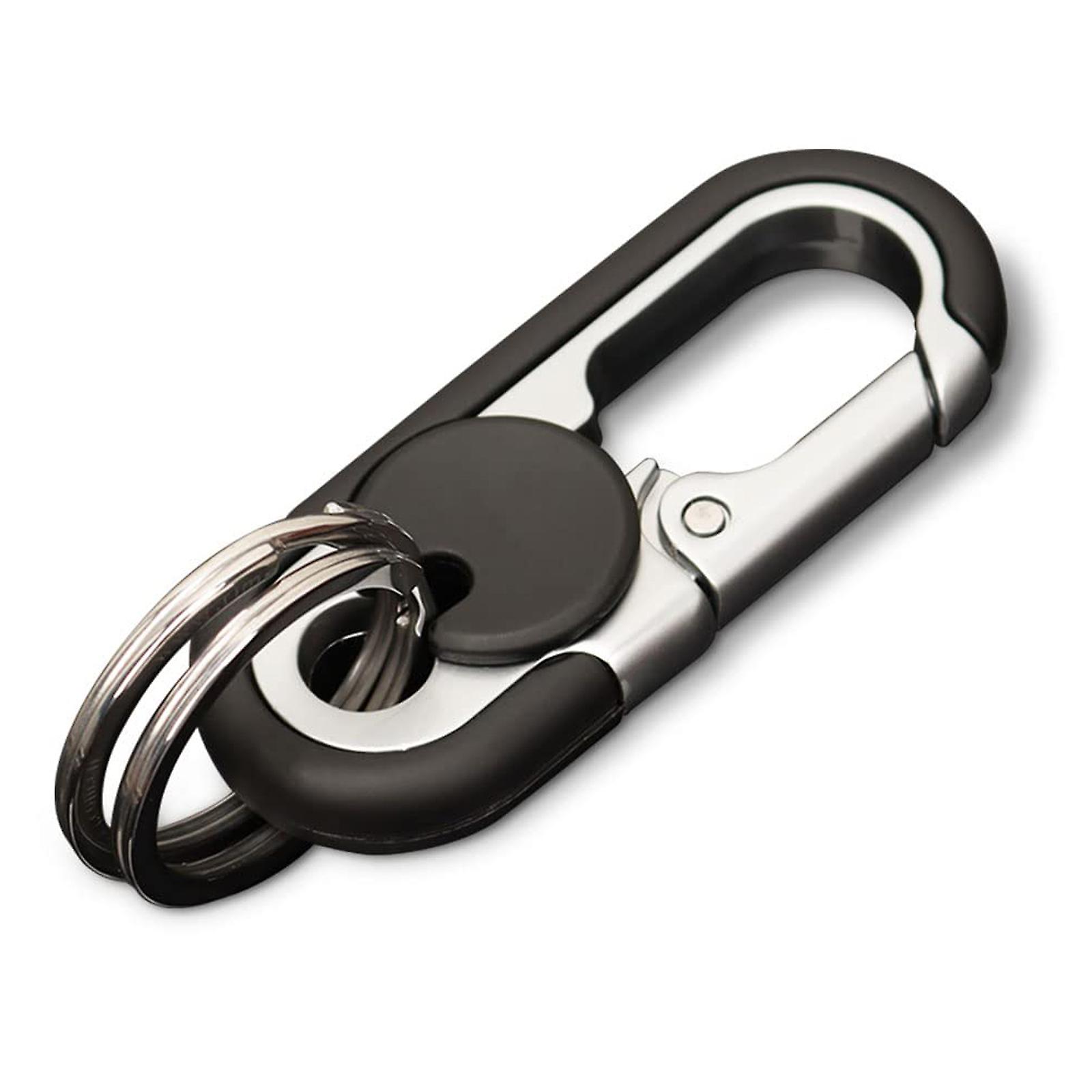 thumbnail image 2 of Men's Creative Metal Silver Simple Key Chain Ring – Detachable Keyring Keyfob Gift 2 of 5
