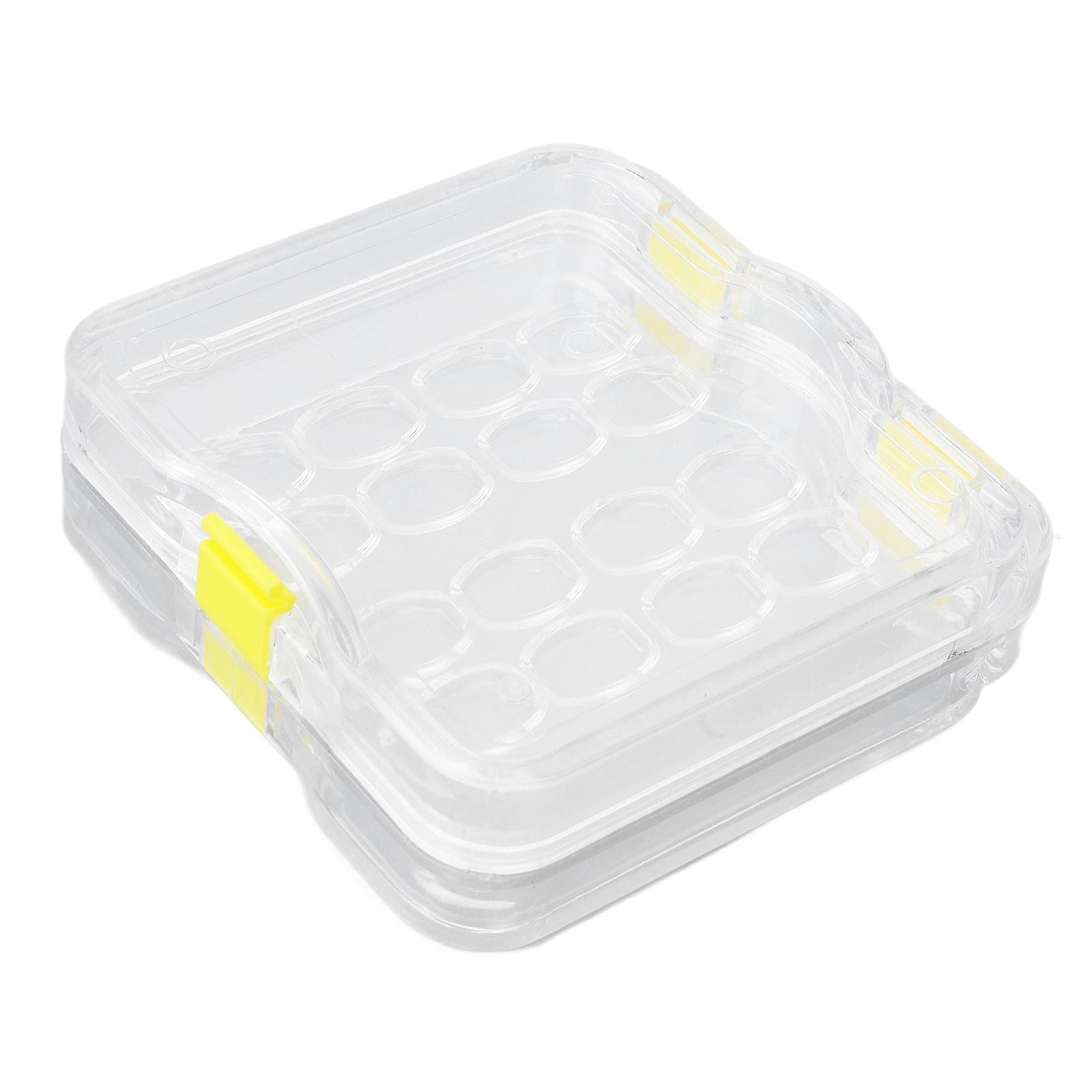 16pcs/box Plastic Denture Tooth Box with Film Transparent Dental Supply Denture Storage Box
