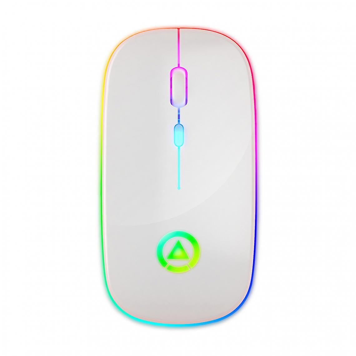 2.4ghz Wireless Silent Ultra Thin Optical Mouse Mirror White