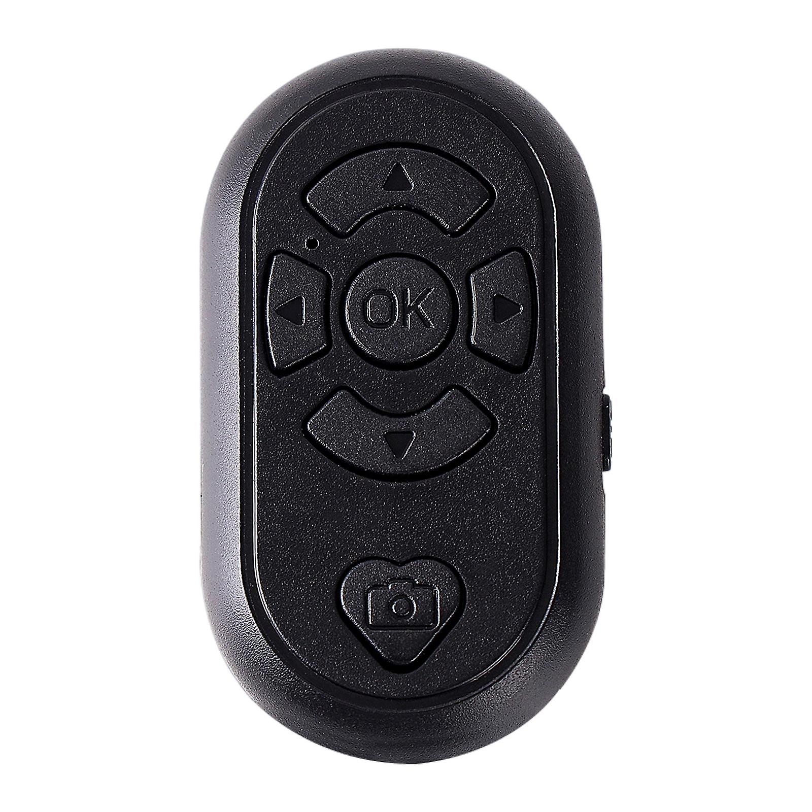 Bluetooth Camera Shutter Remote Page Turner for Video Recording Lightweight Black