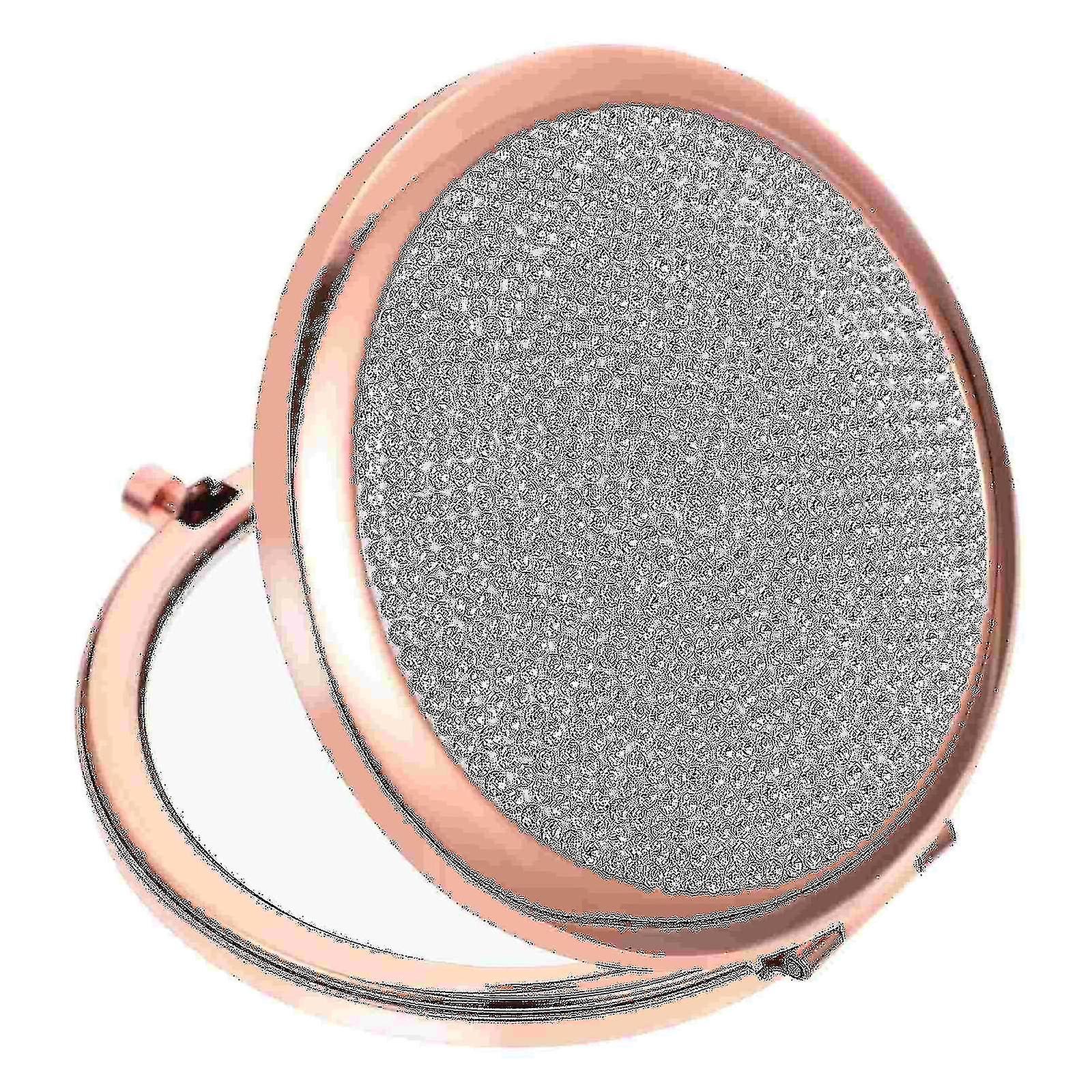 Foldable Double Side Mirror Outdoor Metal Mirror Make Compact Mirror