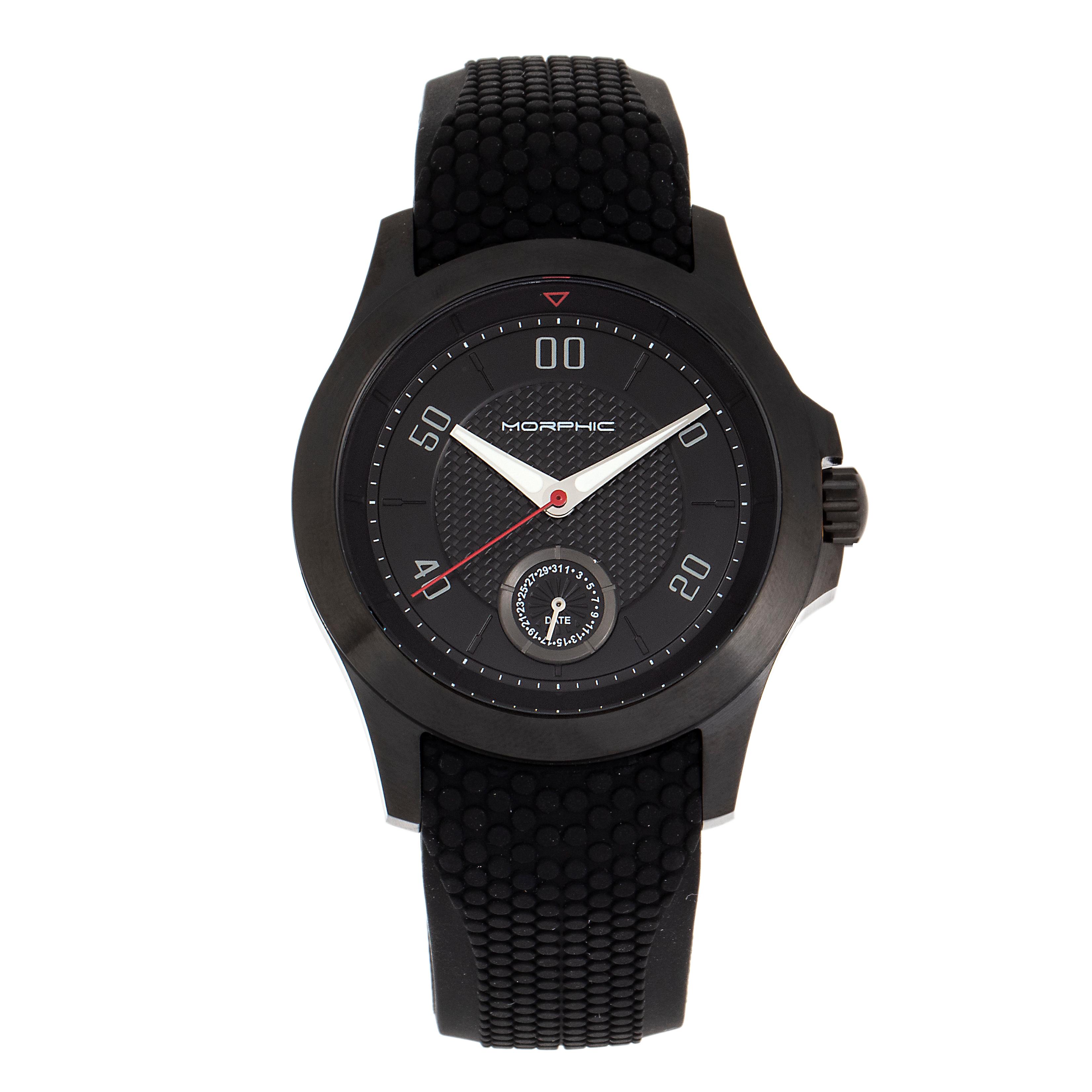 Morphic M80 Serie Strap Watch w/Date - Gold/Schwarz