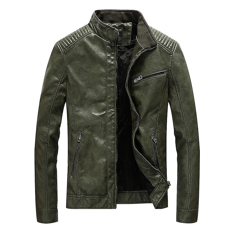 Nieuw gewatteerd leren herenjack
