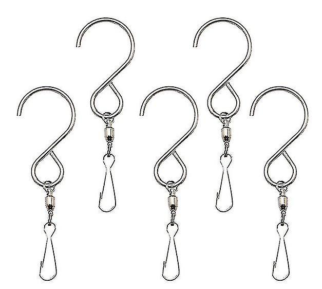 Spinning Swivel S Hooks Wind Chimes Garden Decor
