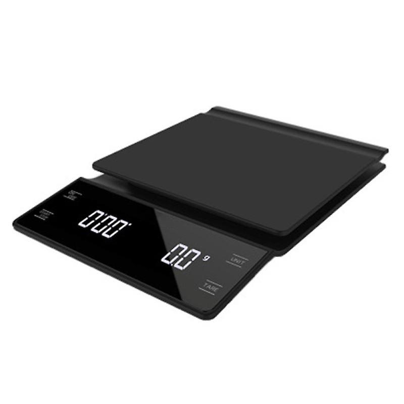 LED Display Precision Coffee Bean Food Electronic Scale Timer Measuring Tool