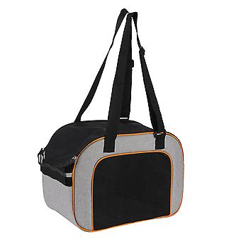 Udendørs rejse Kæledyr foldning Carrier Hund Hvalp Kat Åndbare skuldertasker (Orange)