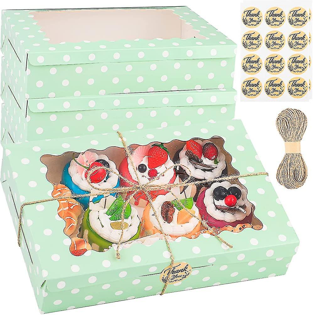 15 Pack  Pie Boxes Bakery Container Cookie Gift Boxes Paper Cake Box Bakery Boxes Gift