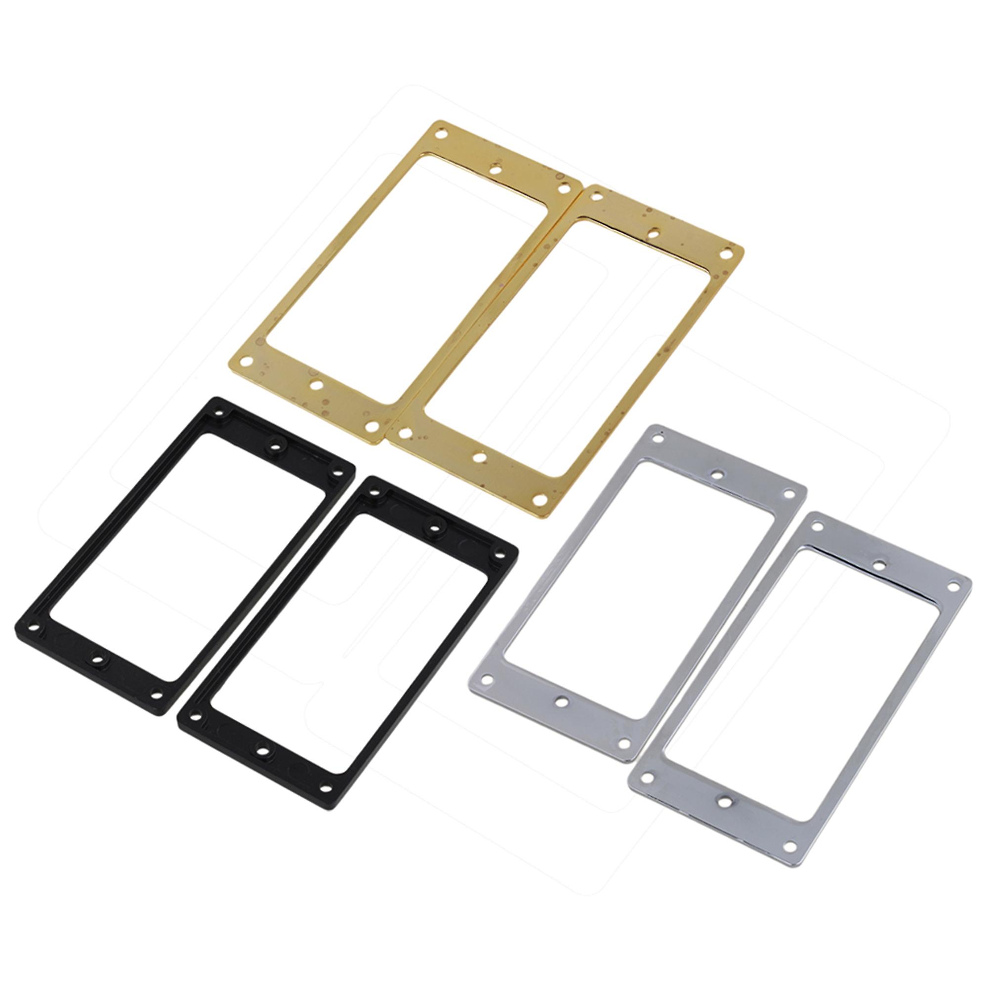 6 Pieces Metal Flat Pickup Frames Guitar Pickup Ring for Guitar Part