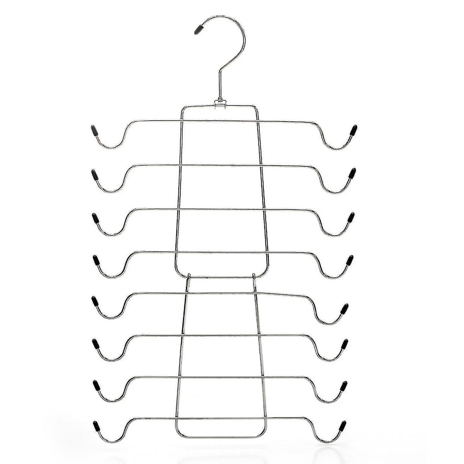 Multi-layer Underwear Hanger Foldable Alloy Clothes-rack Clothes Storage Accessory For Tie Scarf