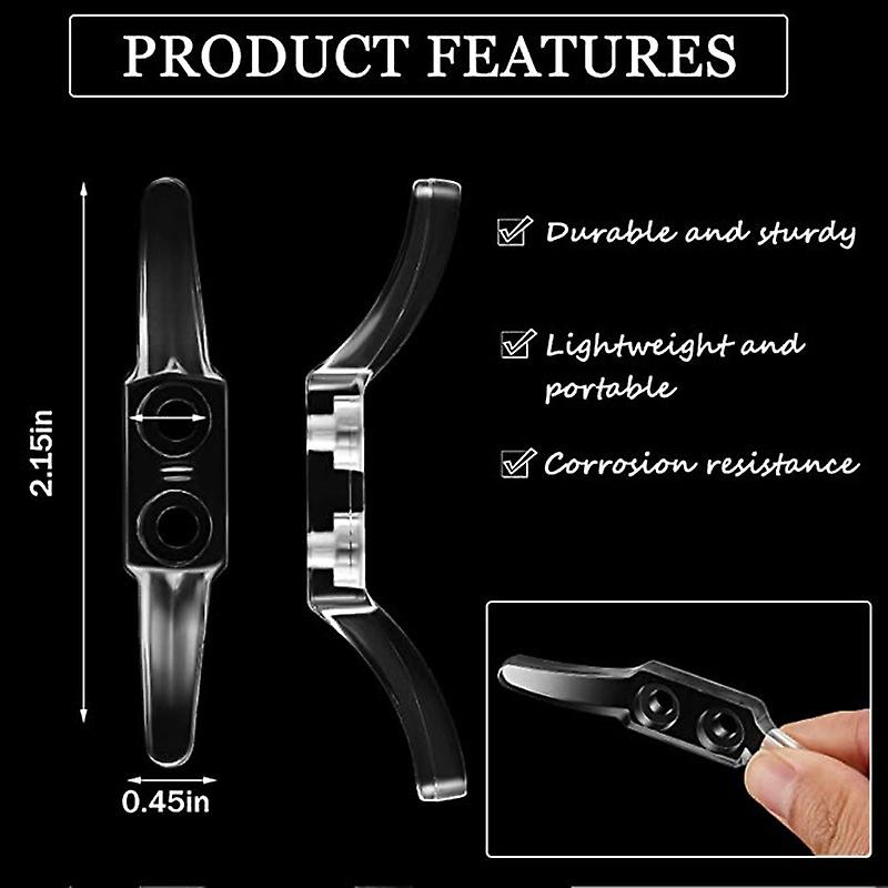 Retractable Washing Line 20pcs Cleats for Blinds Cleat Hook Blackout Curtains Zinc Alloy Cleat Hooks
