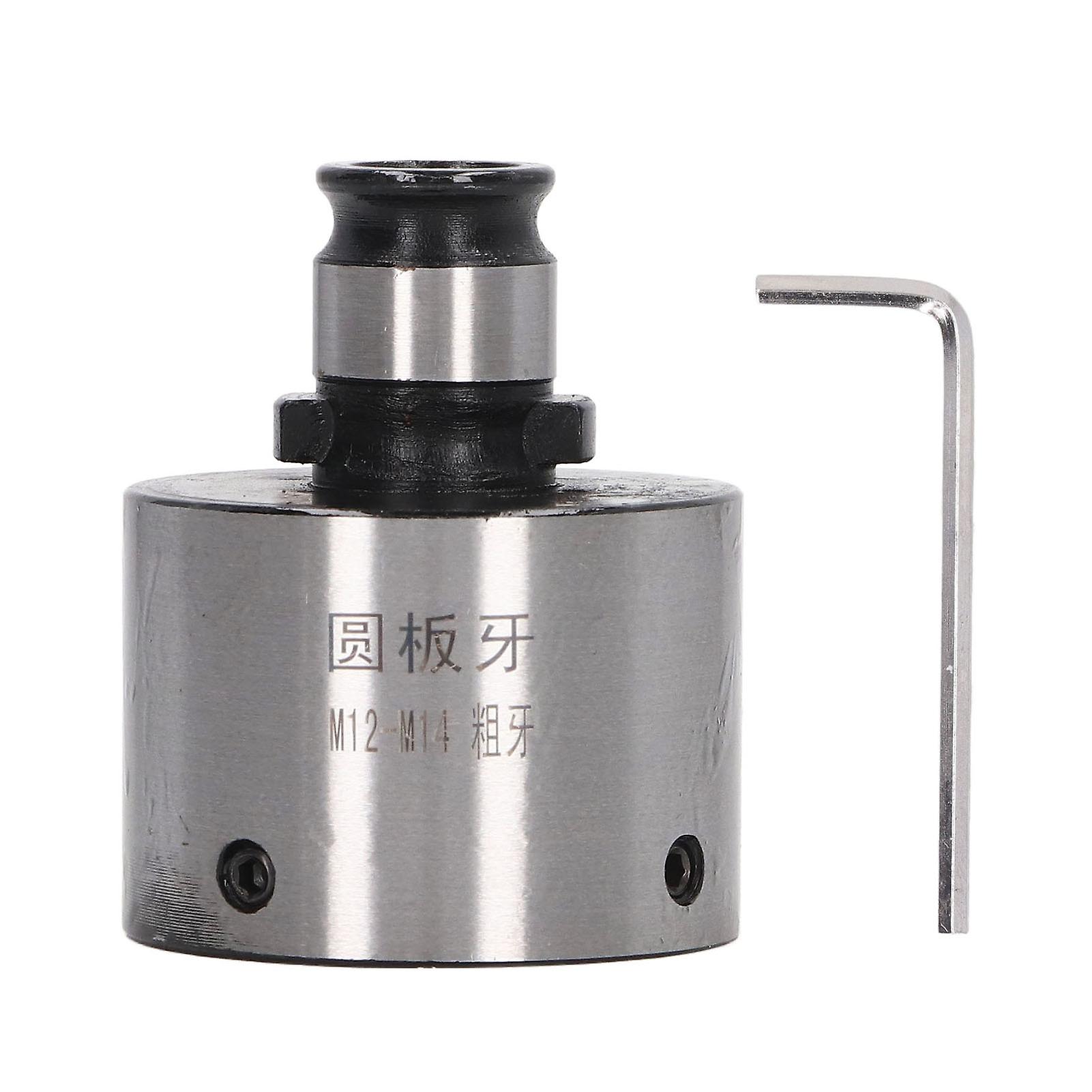 Quick Change Threaded Chuck, 19mm OD, Carbon Steel GT12 M12 M14, for Coarse Tooth Lathe
