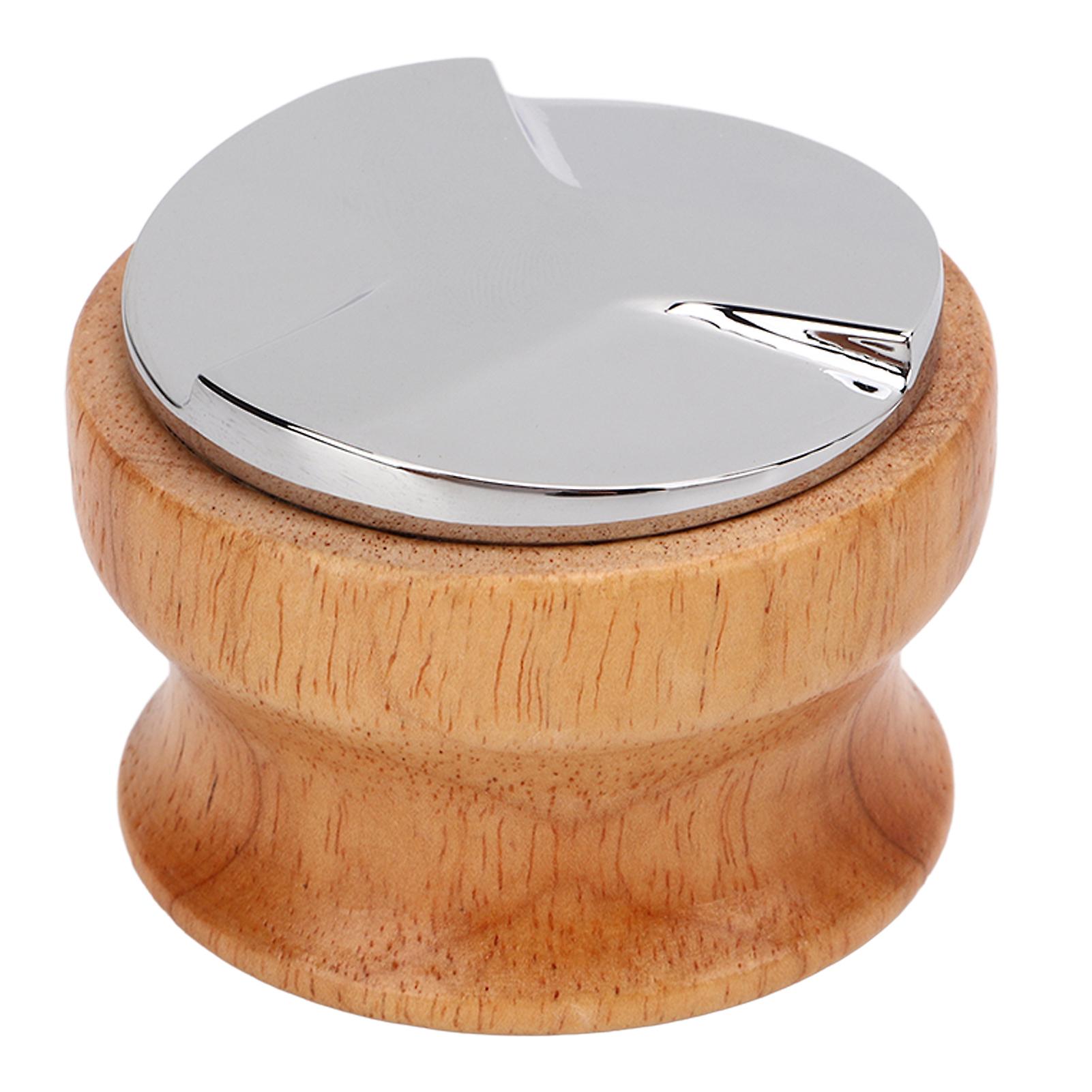 58mm Coffee Press Distributor with Wooden Handle Lightweight Durable Coffee Leveler for Even Extraction Simple Operation