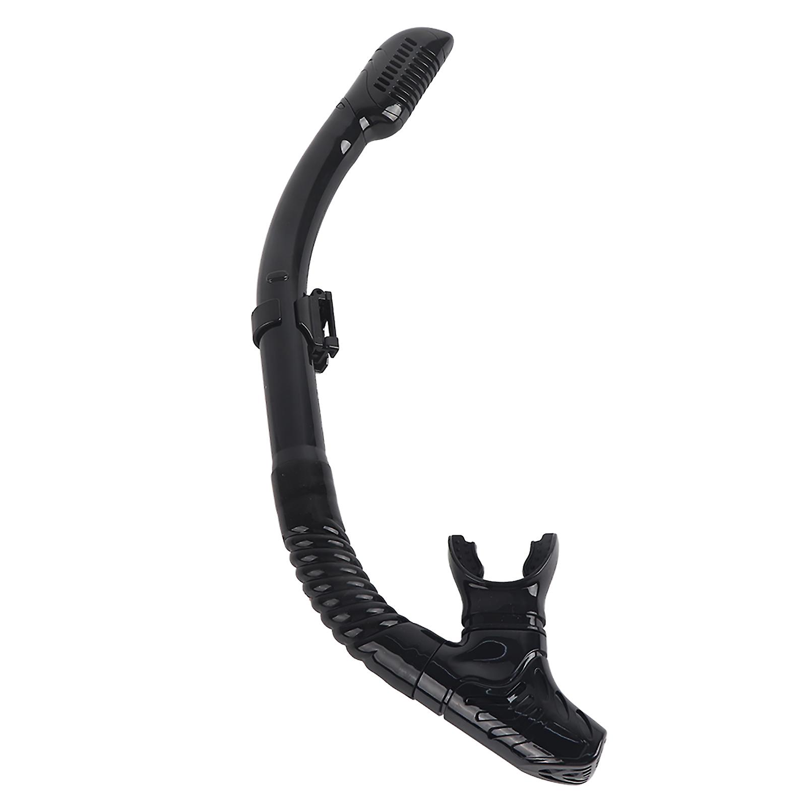 Dry Front Snorkel for Swimming Training - Black Diving Gear