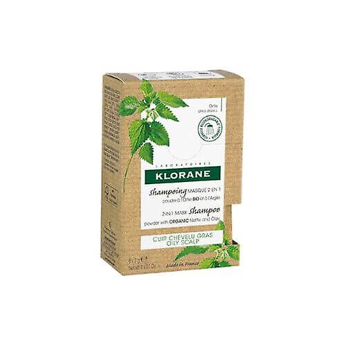 Klorane 2-in-1 Mask Shampoo Nettle and Clay Organic 8 Sachets