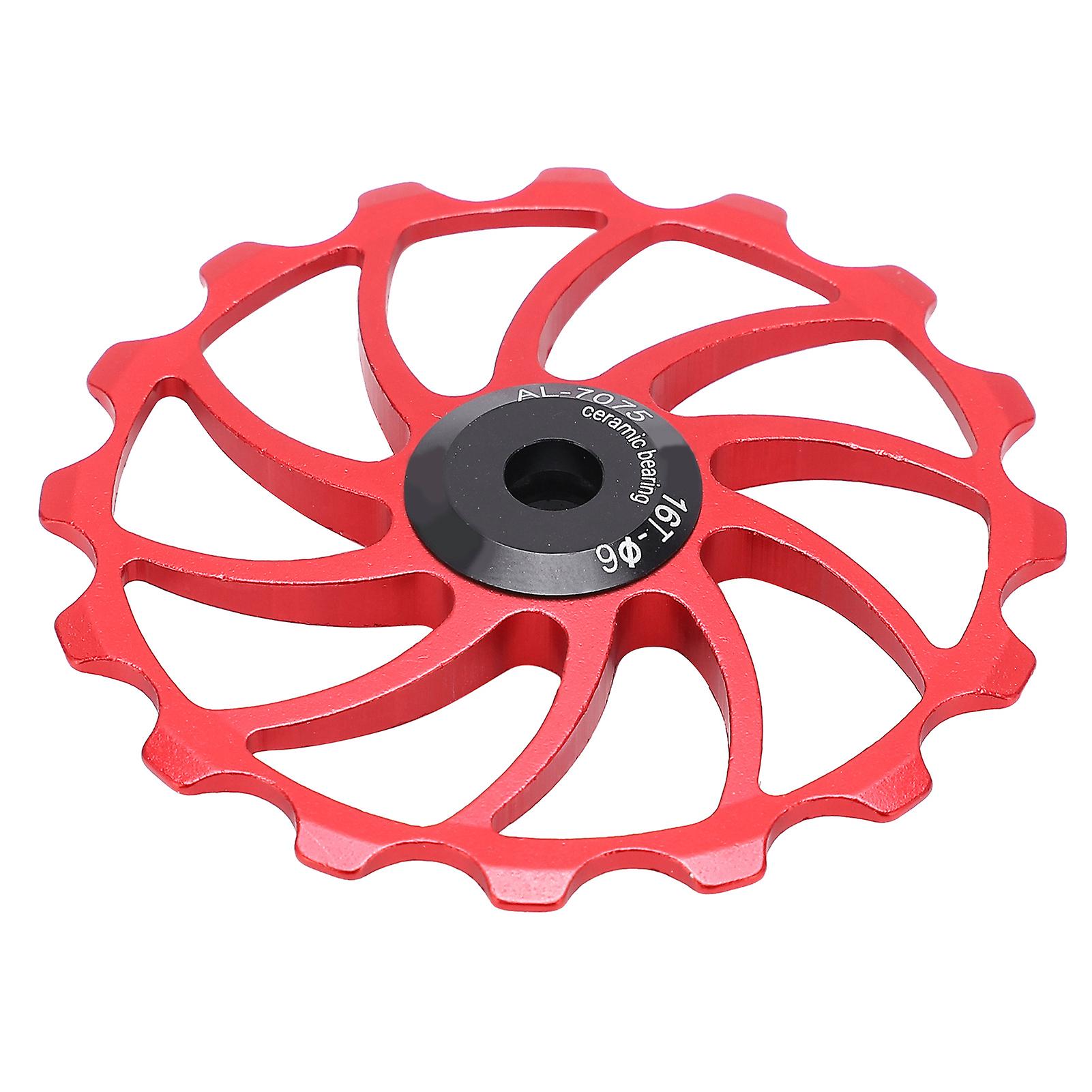 MEIJUN Bicycle Rear Derailleur Bearing Pulley MTB Road Bikes Ceramic Bearing Pulley Guide Wheel PartsRed
