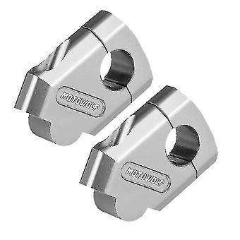 Motowolf Motorsykkel Styret Riser Bar Mount Håndtak Clamp 28mm og 22mm høy styrke aluminiumslegering svart sølvrød