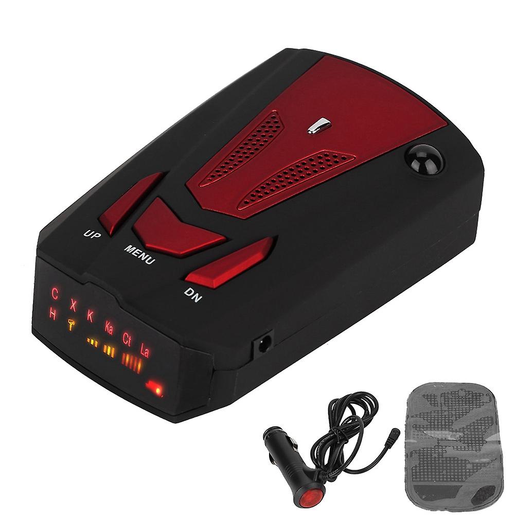 16 Frequency Band 360 Degree V7 GPS Car Speed Safety Voice Alert Voice Warning Radar Detector(Red)
