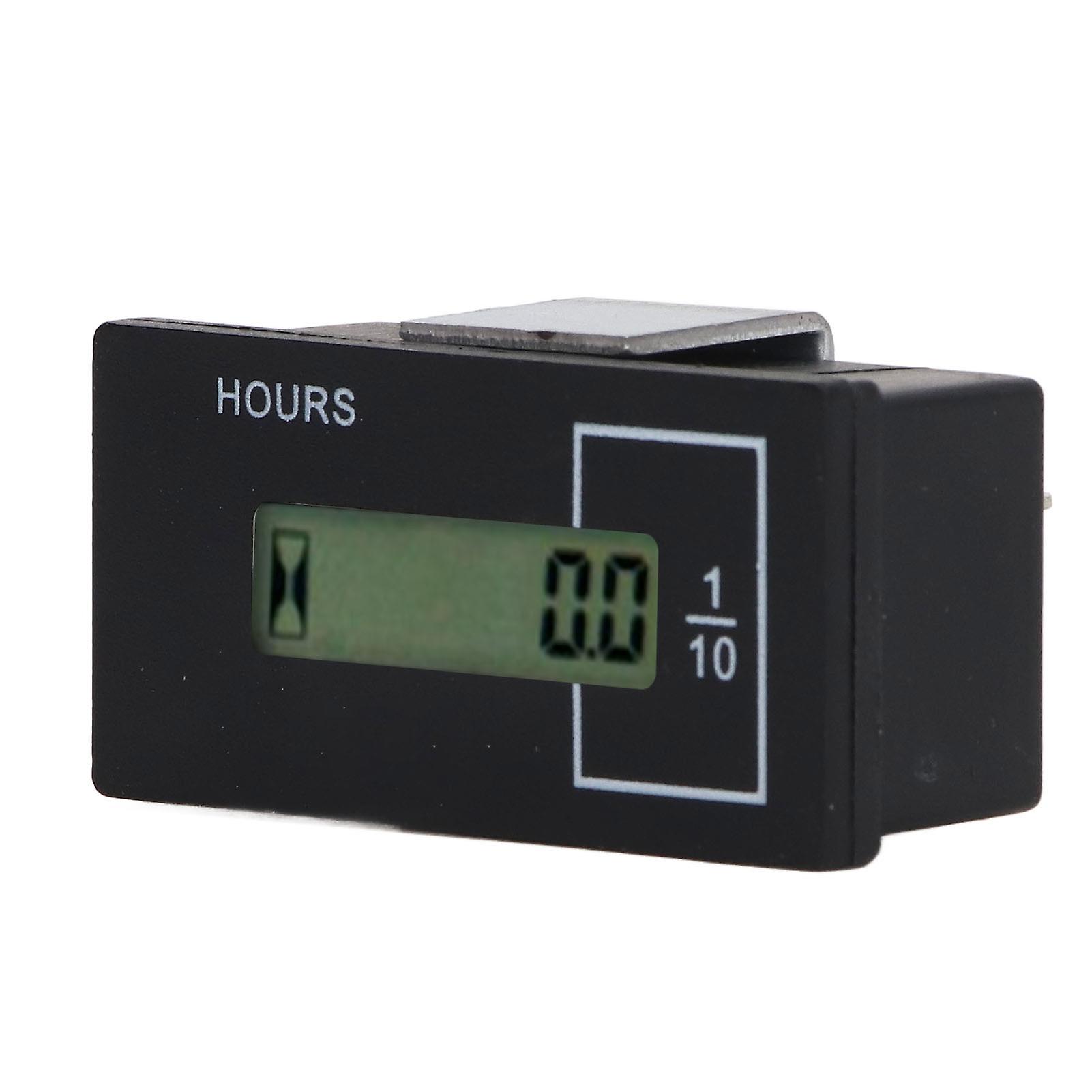 Excavator Timer Hour Meter Remote Control LCD Digital Display 12V‑36V 0‑99999.9H For Kato For Hyundai 9 Square