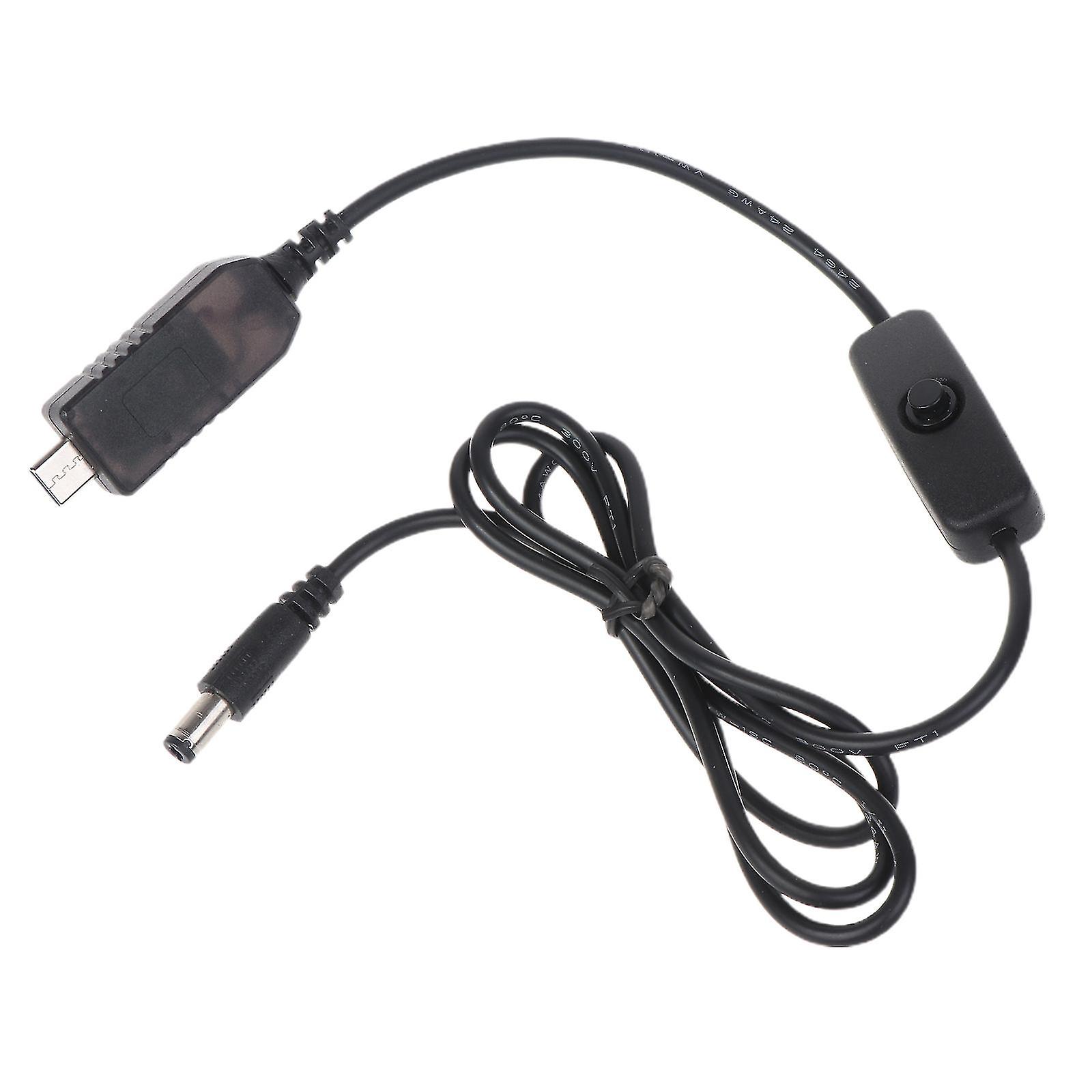 Type C 5v Voltage Step Up 9v 5.5x2.1mm Converter Power Supply Switch Cable