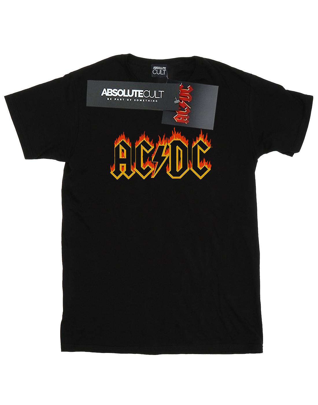 AC/DC Girls Flames Logo T-Shirt | Fruugo US