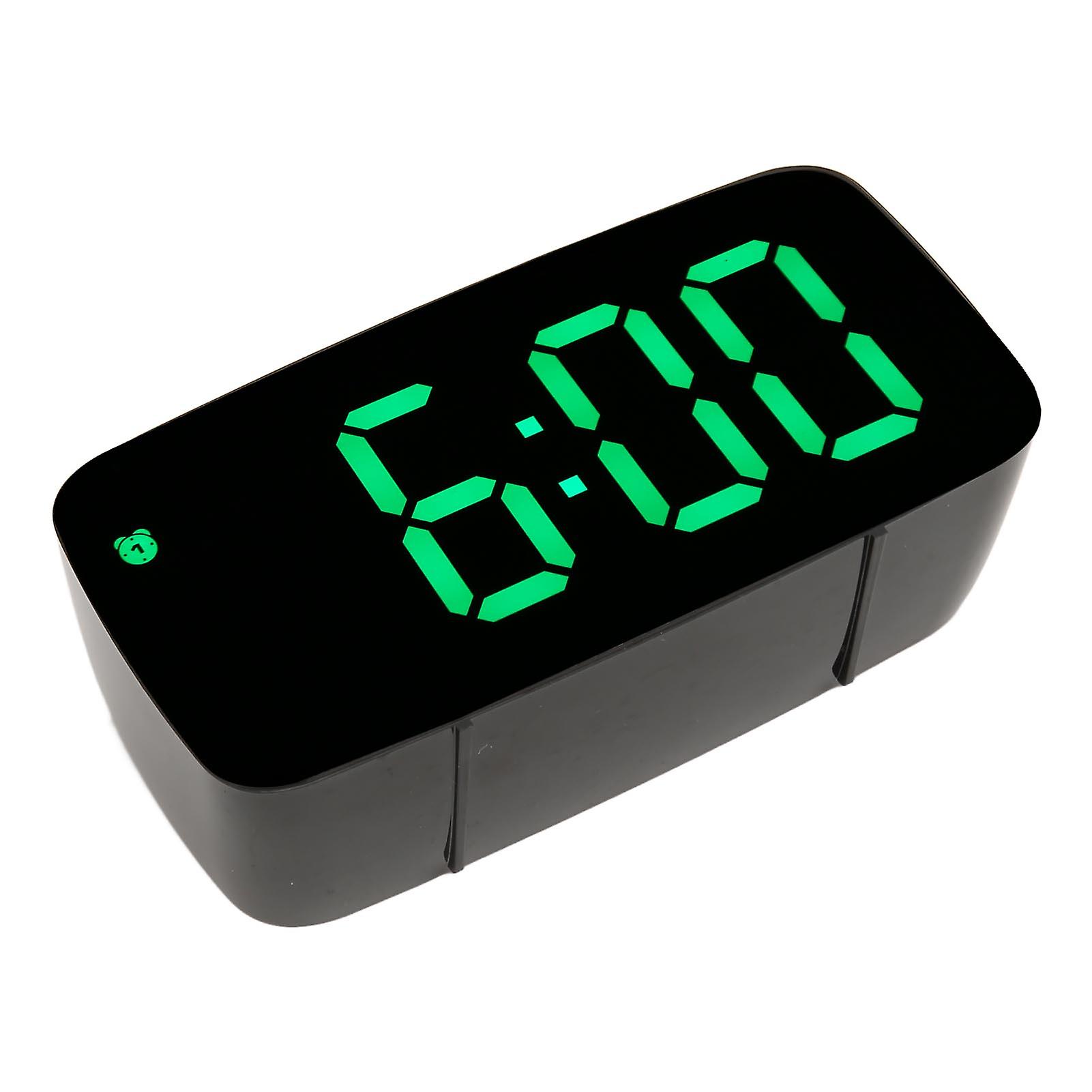 Mirror Clock Large Display Digital Alarm Clock LED Electronic Clock for Bedside Desktop Room 