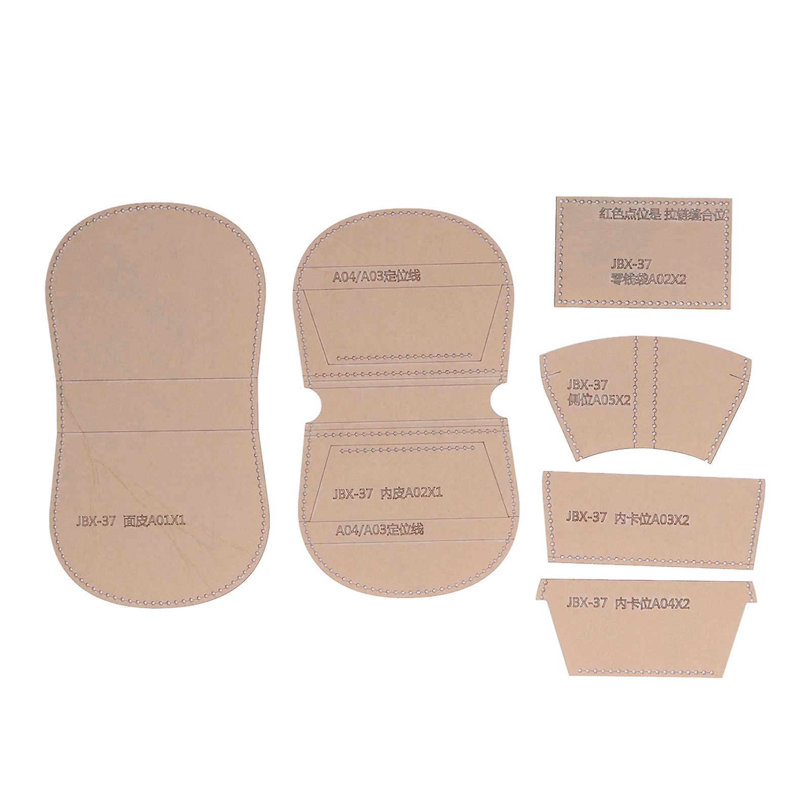 Transparent Wallet Template - Protective Acrylic Layer for Precise DIY Purse Crafting