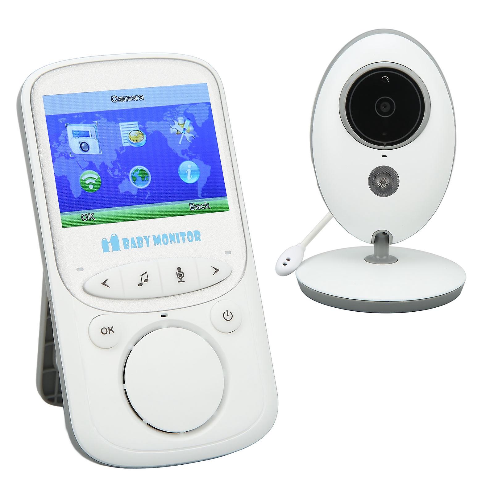Wireless Baby Monitor 2.4in Remote Video Bidirectional Intercom Baby Camera Monitor for Home 100‑240V UK Plug 
