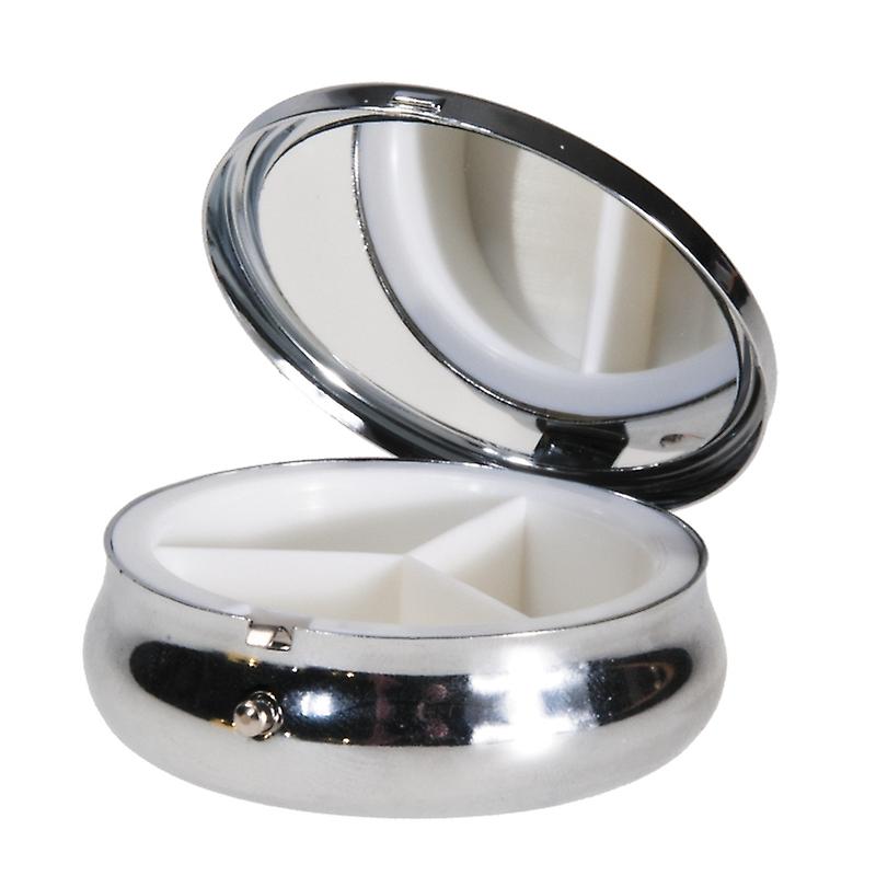 Round pill box with mirror, Maria Sibylla Merian