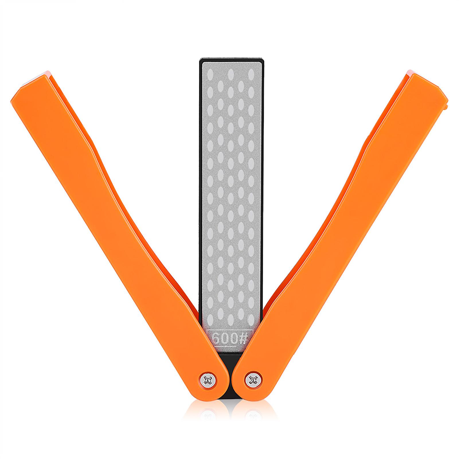 Outdoor Camping Folding Double Sided 400/600# Sharpener Stone Whetstone Sharpening Tool