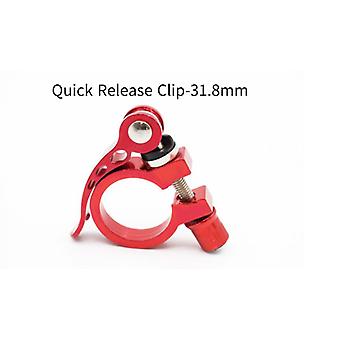 Veeki Two pieces of mountain bike seat tube clip bicycle seat tube clip dead fly road bike seat post lock (quick release clip-31.8mm (red))